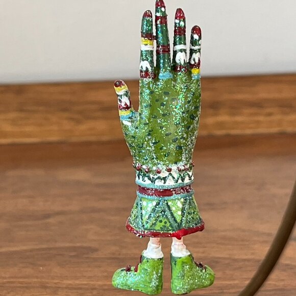 Department 56 Krinkles Patience Brewster Mini Fashion Ornament Green Glove 36613 - Picture 4 of 9